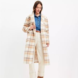 Boucle Modern Plaid Coat